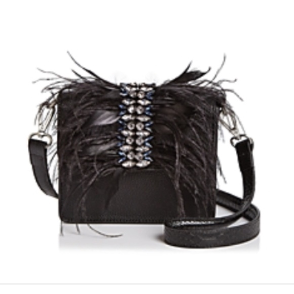 Sam Edelman Women's Gray Embellished Printed Leather Adjustable Strap Crossbody - Picture 1 of 5